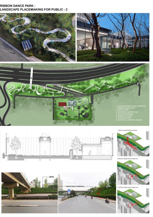 Ribbon Dance Park Landscape Placemaking for Public World Buildings